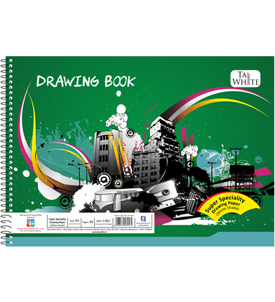 Drawing Book A4 (29.7 * 21 cm) - Cartraige Sheet Pg 60