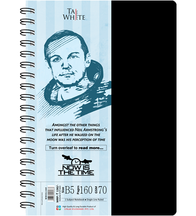 Wire-O Notebook B5 (25 * 17.6 cm) - 1 Subject/ Single Line Pg 160